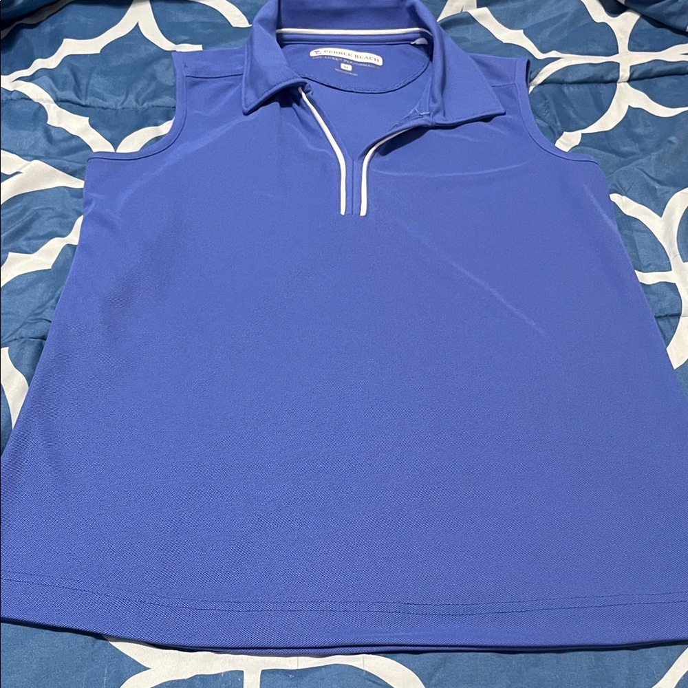 Pebble Beach Royal Blue Sleeveless Top